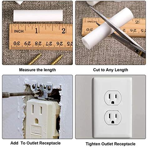 electrical back box spacers|electrical outlet screw spacers.